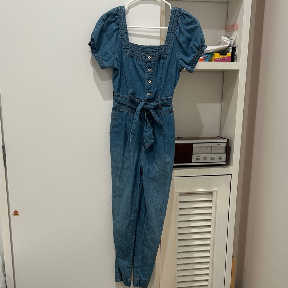 Pilcro and the Letterpress Denim Jumpsuit